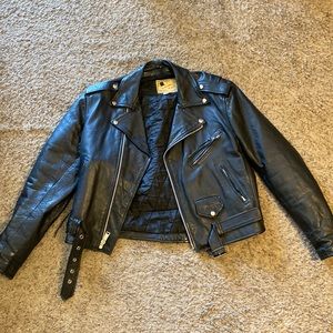 Leather man genuine leather jacket